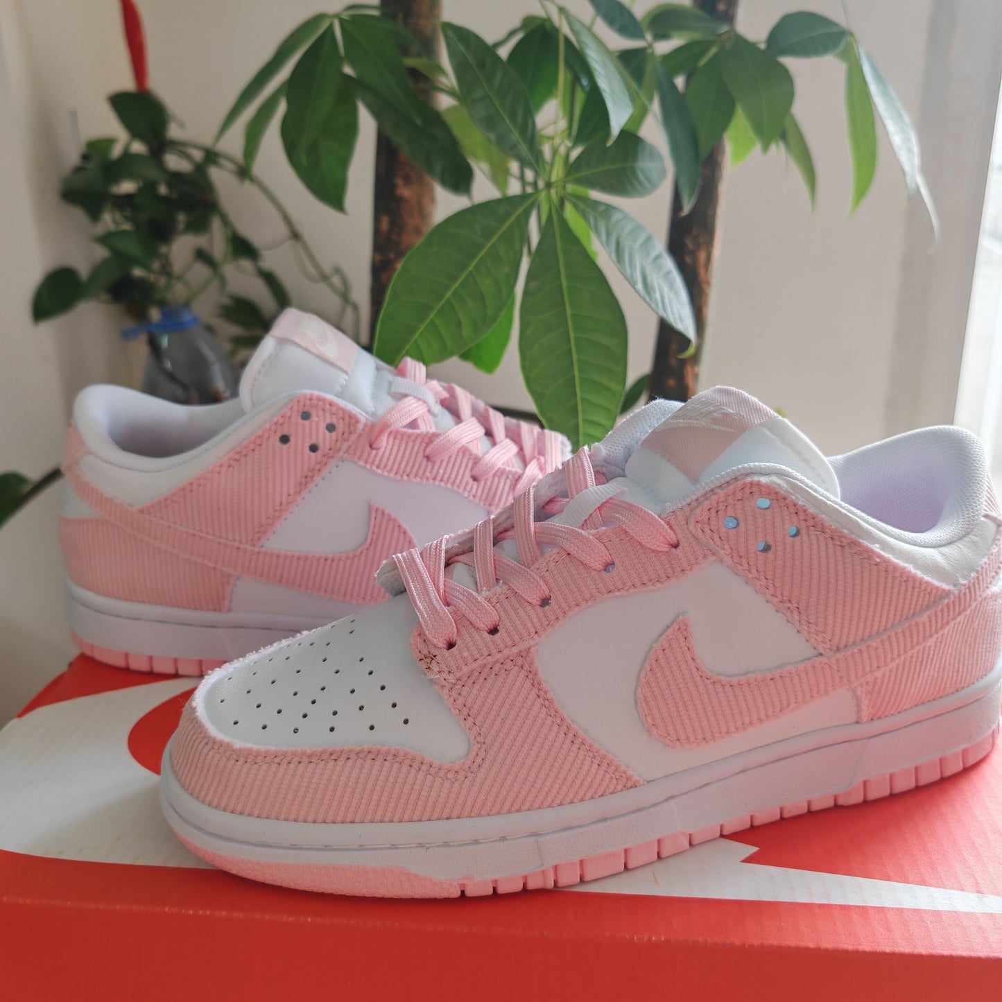Nike Dunk Low Pink Corduroy