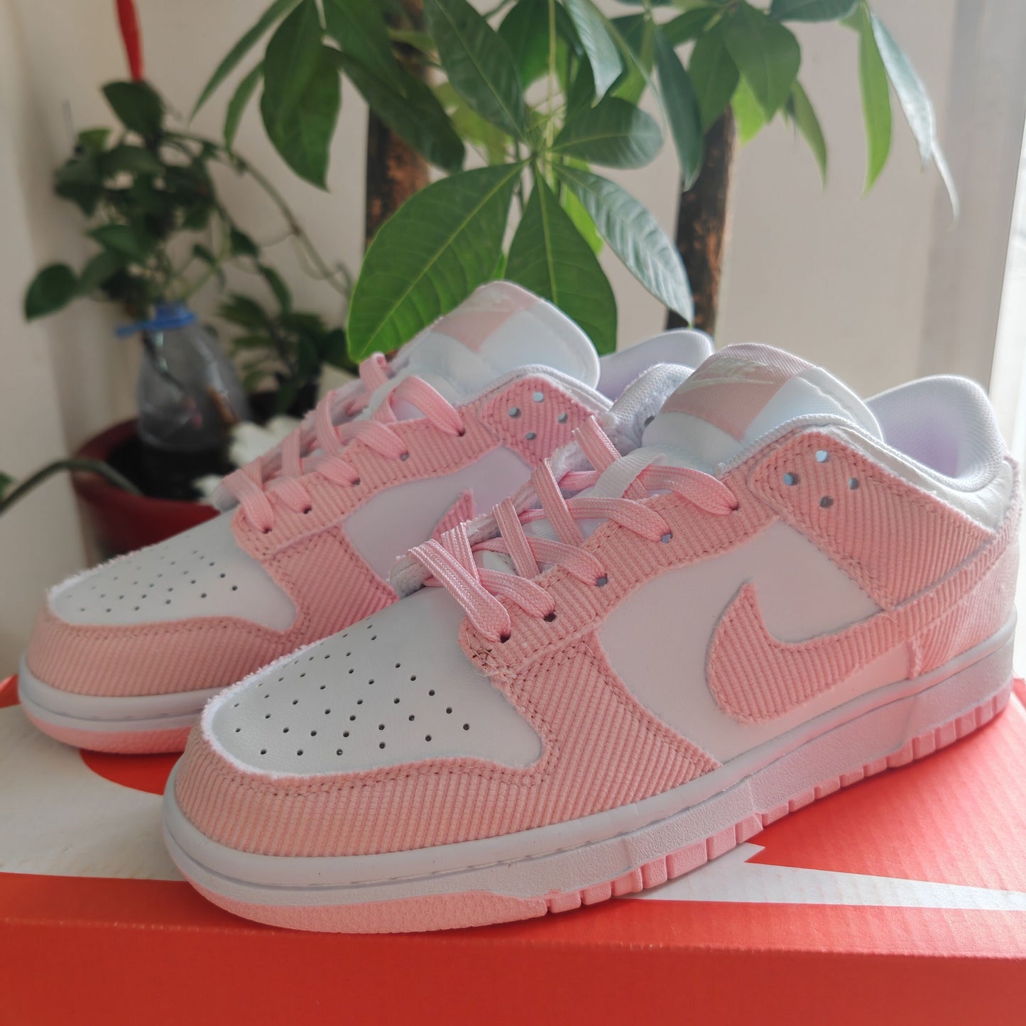 Nike Dunk Low Pink Corduroy